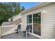 A balcony featuring outdoor seating and offering a view of the neighborhood from the second story at 511 Colonial Trace Dr. # 7-C, Longs, SC 29568