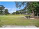 Scenic view of the golf course with green grass, mature trees, and well-maintained landscaping at 511 Colonial Trace Dr. # 7-C, Longs, SC 29568