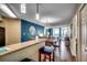 Inviting living and dining area with wood floors, ocean views, and a breakfast bar at 5300 N Ocean Blvd. N # 1120, Myrtle Beach, SC 29577