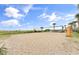 Beach volleyball court with white sand and a net, ideal for recreational games at 5300 N Ocean Blvd. N # 1120, Myrtle Beach, SC 29577