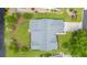 This aerial view highlights the home's roof, landscaping and location on a verdant lot at 535 Wildflower Trail, Myrtle Beach, SC 29579