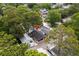 Aerial view of a neighborhood showcasing mature trees and lush greenery, with a pin highlighting the home's location at 6001 - 1805 S Kings Hwy., Myrtle Beach, SC 29575