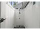 Enjoy the outdoors with this outdoor shower, featuring a shower head with hot and cold water access at 6001 - 1805 S Kings Hwy., Myrtle Beach, SC 29575