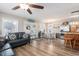 Spacious living area combines the comfort of the living room with kitchen bar seating at 6001-1454 S Kings Hwy., Myrtle Beach, SC 29575