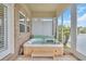 Screened-in hot tub with brick siding and waterfront views at 603 Sea Island Way, North Myrtle Beach, SC 29582