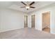 Spacious bedroom showcasing a closet and an ensuite bathroom for added convenience at 608 Woodside Dr., Conway, SC 29526