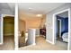 Upstairs hallway with carpet, doorways to bedrooms, and access to the staircase at 6172 Catalina Dr. # 515, North Myrtle Beach, SC 29582
