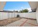 A fenced backyard featuring a combination of tiled patio and gravel ground cover at 6304 Timberline Dr. # B, Myrtle Beach, SC 29572