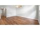 Bedroom with wood floors, a ceiling fan, and a window at 6304 Timberline Dr. # B, Myrtle Beach, SC 29572