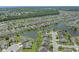 Aerial view of a beautiful waterfront community showcasing the surrounding nature and water views at 691 Sandberg St., Surfside Beach, SC 29575