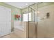 Bright bathroom with a soaking tub, tiled shower, and tiled flooring at 696 Rambler Ct., Myrtle Beach, SC 29588