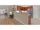 Stylish open kitchen showcasing stainless steel appliances, granite countertops, and abundant cabinet space at 696 Rambler Ct., Myrtle Beach, SC 29588
