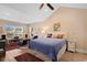 Generously sized main bedroom with multiple windows and ceiling fan at 696 Rambler Ct., Myrtle Beach, SC 29588