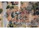 Aerial view showcasing the property's lot size, boundaries, and proximity to the road at 822 Highway 90, Conway, SC 29526