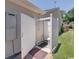 Exterior shower featuring white privacy walls, and tile flooring provides a private and functional space at 901 Southwind Ct., Garden City Beach, SC 29576