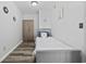 Neat bedroom with simple decor, wood-look floors, and a neutral color scheme, offering a peaceful space at 9400 Shore Dr. # 509, Myrtle Beach, SC 29572