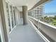 Spacious balcony with ocean views and access to interior of condo at 9840 Queensway Blvd. # 329, Myrtle Beach, SC 29572