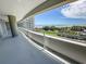 Spacious balcony offers stunning views of the ocean and the beach at 9840 Queensway Blvd. # 329, Myrtle Beach, SC 29572