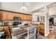 Kitchen with ample cabinet space and an adjacent dining area with a view of the living room at 1053 Williston Loop # 1053, Murrells Inlet, SC 29576