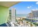 Relaxing balcony view of the ocean with white chairs and a great view at 1105 S Ocean Blvd. # 1048, Myrtle Beach, SC 29577