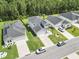 Aerial view of the houses and street in the neighborhood at 1146 Joywood Dr., Longs, SC 29568