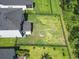 Aerial view of backyard with fence, green lawn and view of the community at 1146 Joywood Dr., Longs, SC 29568