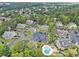 Aerial view of a well-maintained residential area with ample parking and lush greenery at 1206 Erin Way # A, Myrtle Beach, SC 29577