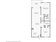Floor plan exhibits the layout of the primary bedroom, living room, dining room, and bathroom at 1310 N Waccamaw Dr. # 204, Garden City Beach, SC 29576