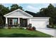 Charming single-story home featuring stone accents, a two-car garage, and a beautifully landscaped front yard at 1584 Regal Fern Way, Longs, SC 29568