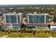 Gorgeous aerial view of the property, showcasing its location near the beach and lush surroundings at 1903 S Ocean Blvd. S # 808, North Myrtle Beach, SC 29582