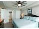Spacious main bedroom offers a relaxing retreat with en-suite bathroom at 1903 S Ocean Blvd. S # 808, North Myrtle Beach, SC 29582