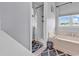Bright bathroom features a soaking tub and a shower space at 2017 Chadbury Ln., Myrtle Beach, SC 29588
