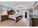 Well-lit bedroom featuring a ceiling fan and dresser set at 2017 Chadbury Ln., Myrtle Beach, SC 29588