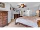 Spacious bedroom with carpet, ceiling fan and matching furniture at 2017 Chadbury Ln., Myrtle Beach, SC 29588