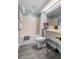 Well-lit bathroom featuring a shower-tub combo, vanity, and essential toiletries at 202 74Th Ave. N # 2547/2548, Myrtle Beach, SC 29572