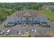 A scenic aerial view of the condo complex, showcasing manicured lawns and ample parking at 2241 Waterview Dr. # 537, North Myrtle Beach, SC 29582