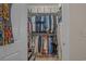 Walk-in closet with ample storage, shelving, and hanging space for clothes and accessories at 2241 Waterview Dr. # 537, North Myrtle Beach, SC 29582