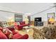 Inviting living room with bright natural light, comfortable seating, and a modern television at 2425 Park St., North Myrtle Beach, SC 29582