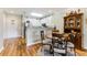 Dining area features a round table with seating and blends seamlessly with the kitchen at 260 Woodlands Way # 2, Calabash, NC 28467