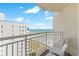 This balcony has ocean views and seating at 2701 S Ocean Blvd. # 902, North Myrtle Beach, SC 29582