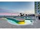 Serene lazy river winding through lush landscaping, creating a resort-like oasis for relaxation and recreation at 2701 S Ocean Blvd. # 902, North Myrtle Beach, SC 29582