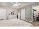 Spacious bedroom showcases modern design with a large closet and a stylish accent wall at 271 Sienna Dr., Little River, SC 29566
