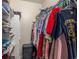 Walk-in closet with organized shelving and hanging space, offering ample storage solutions at 271 Sienna Dr., Little River, SC 29566
