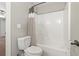 Bathroom features a toilet and a shower with neutral curtain at 2712 Austin Ave., Conway, SC 29527