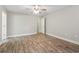 Bedroom featuring luxury vinyl plank flooring and neutral paint with a ceiling fan at 2712 Austin Ave., Conway, SC 29527
