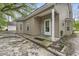 Charming home exterior with light tan vinyl siding and a covered entryway at 2712 Austin Ave., Conway, SC 29527