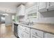 Bright kitchen showcasing a stainless steel sink, modern faucet, and plenty of counter space at 2712 Austin Ave., Conway, SC 29527
