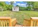 Serene backyard featuring a shed and a lush lawn for outdoor activities and relaxation at 3001 Wiley Dr., North Myrtle Beach, SC 29582