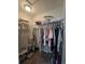 Spacious walk-in closet with ample hanging space and shelving for organized storage solutions at 3805 Mayfield Dr., Conway, SC 29526