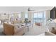 Inviting living room with ocean views, neutral decor, and comfortable seating arrangement at 3805 S Ocean Blvd. # 503, North Myrtle Beach, SC 29582